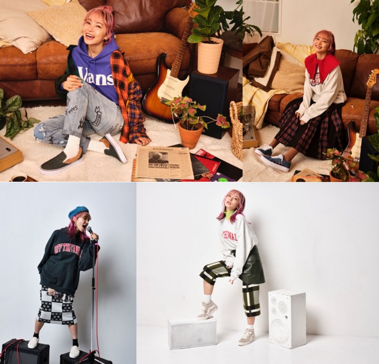 浜崎あゆみ×VANSコラボ スリッポン黒色26㎝ （MOCO 19年式