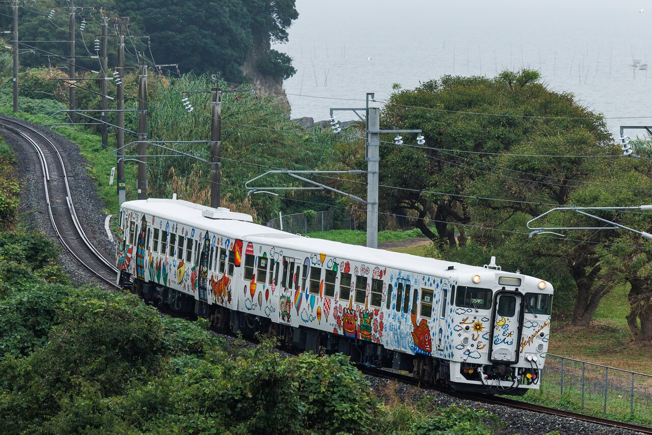 九州の関西人 JR九州キハ47形「Choo Choo 西九州 TRAIN」出発式にTAKAHIROも