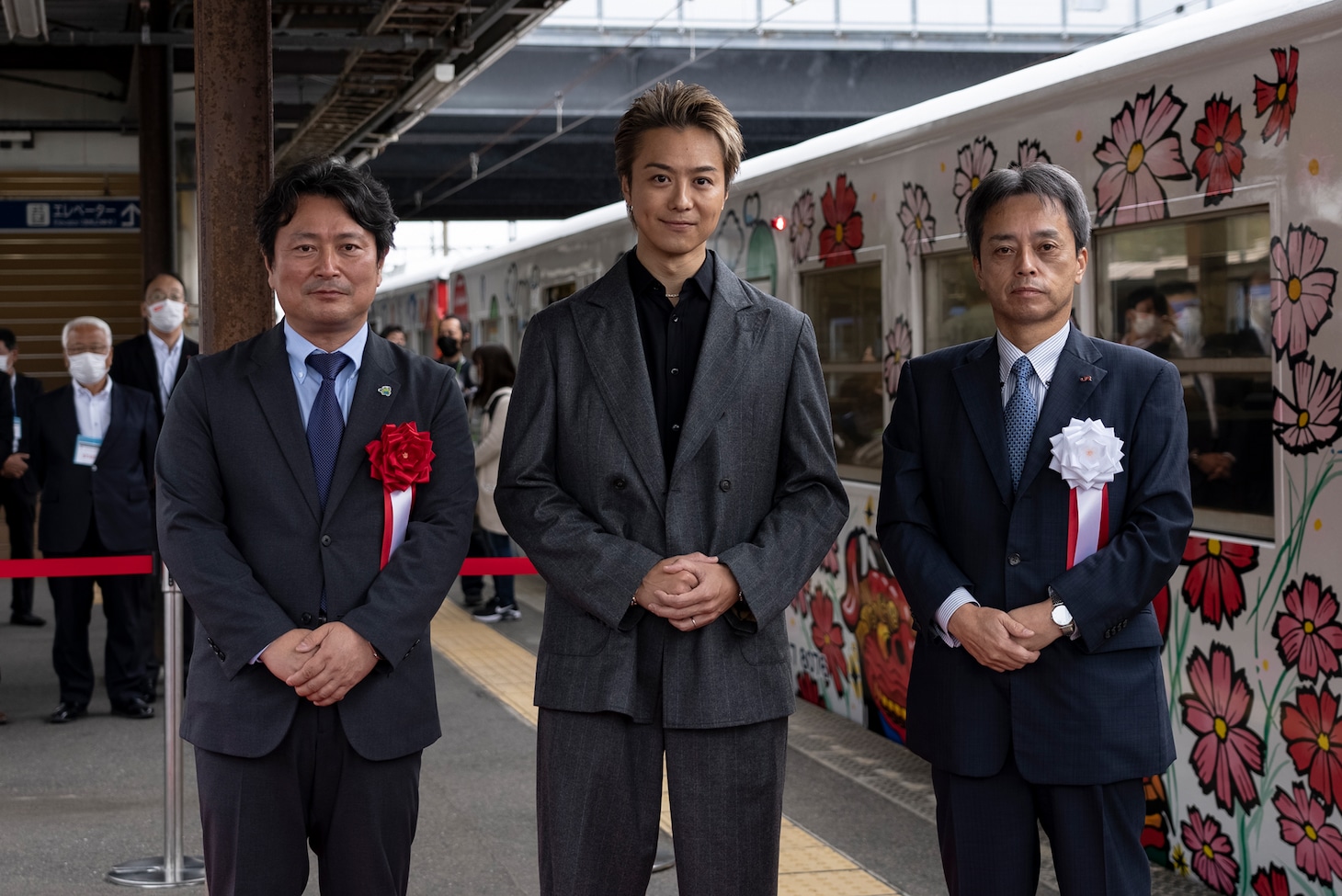 「Choo Choo 西九州 TRAIN」出発式の様子。