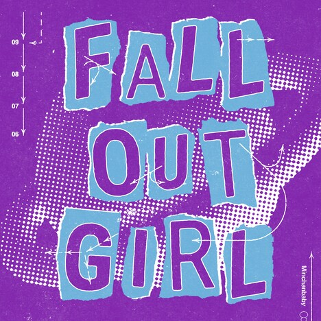 Minchanbaby「FALL OUT GIRL」配信ジャケット