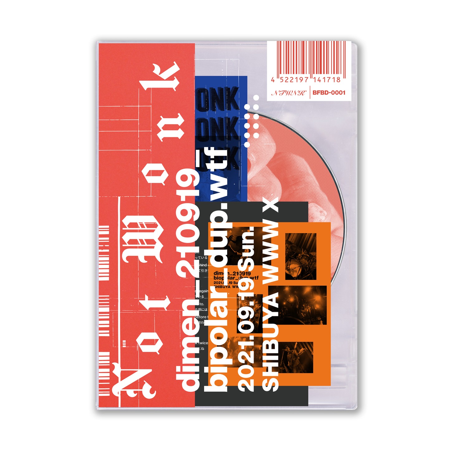 NOT WONK「LIVE! : dimen_210919_bipolar_dup.wtf SHIBUYA WWW X」ジャケット