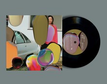 柴田聡子「雑感」アナログ盤のジャケットと盤面。