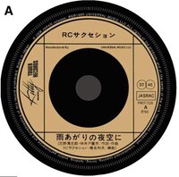 RCサクセション「雨あがりの夜空に」SIDE B盤面