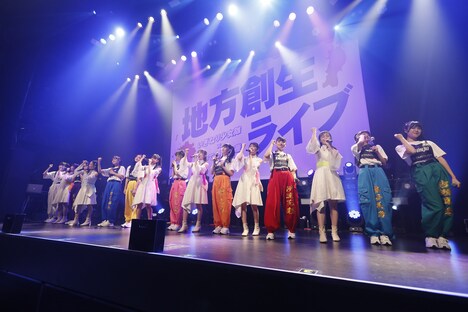 「地方創生ライブ ～ばってん東北産～ in 福岡」の様子。