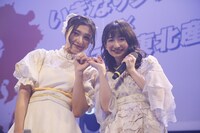 左から安杜羽加（いぎなり東北産）、春乃きいな（ばってん少女隊）。