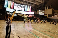 「イコノイジョイ最速＆最遅女王は誰だ？40mダッシュ」の様子。