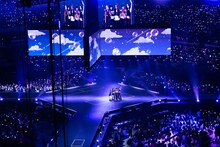 LE SSERAFIMのステージの様子。 (c)CJ ENM Co., Ltd, All Rights Reserved