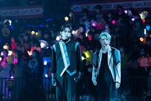 INIの池崎理人と高塚大夢。 (c)CJ ENM Co., Ltd, All Rights Reserved