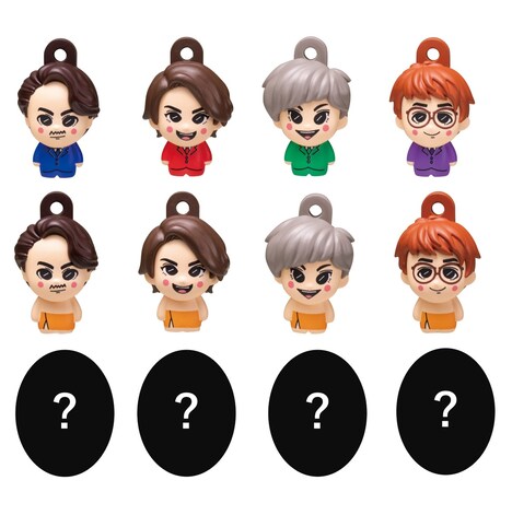 「びっくらたまご ドラマチックお風呂シリーズ お風呂純烈」マスコット一覧