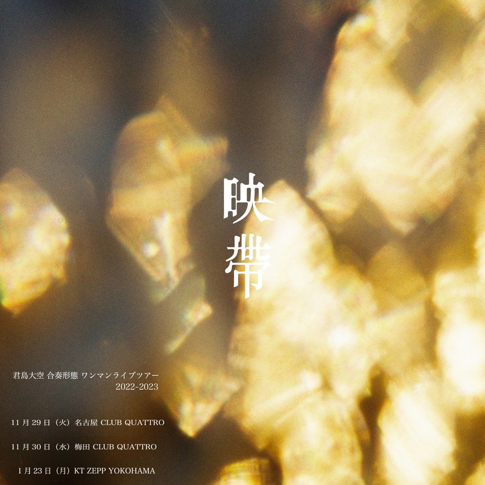 「君島大空 合奏形態ツアー『映帶』」告知ビジュアル