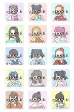 小島はな（AMEFURASSHI）のオリジナルデジタルアート作品「kawaii Idol（かわいいアイドル）」。