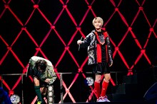 木曽義雄（池田彪馬）と源田宗親（飯島颯）。