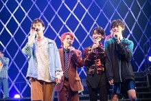 左から吉澤要人、志村玲於、筒井俊旭、近藤駿太。