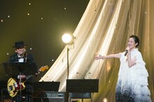 鈴木慶一と原田知世。（撮影：三浦憲治）