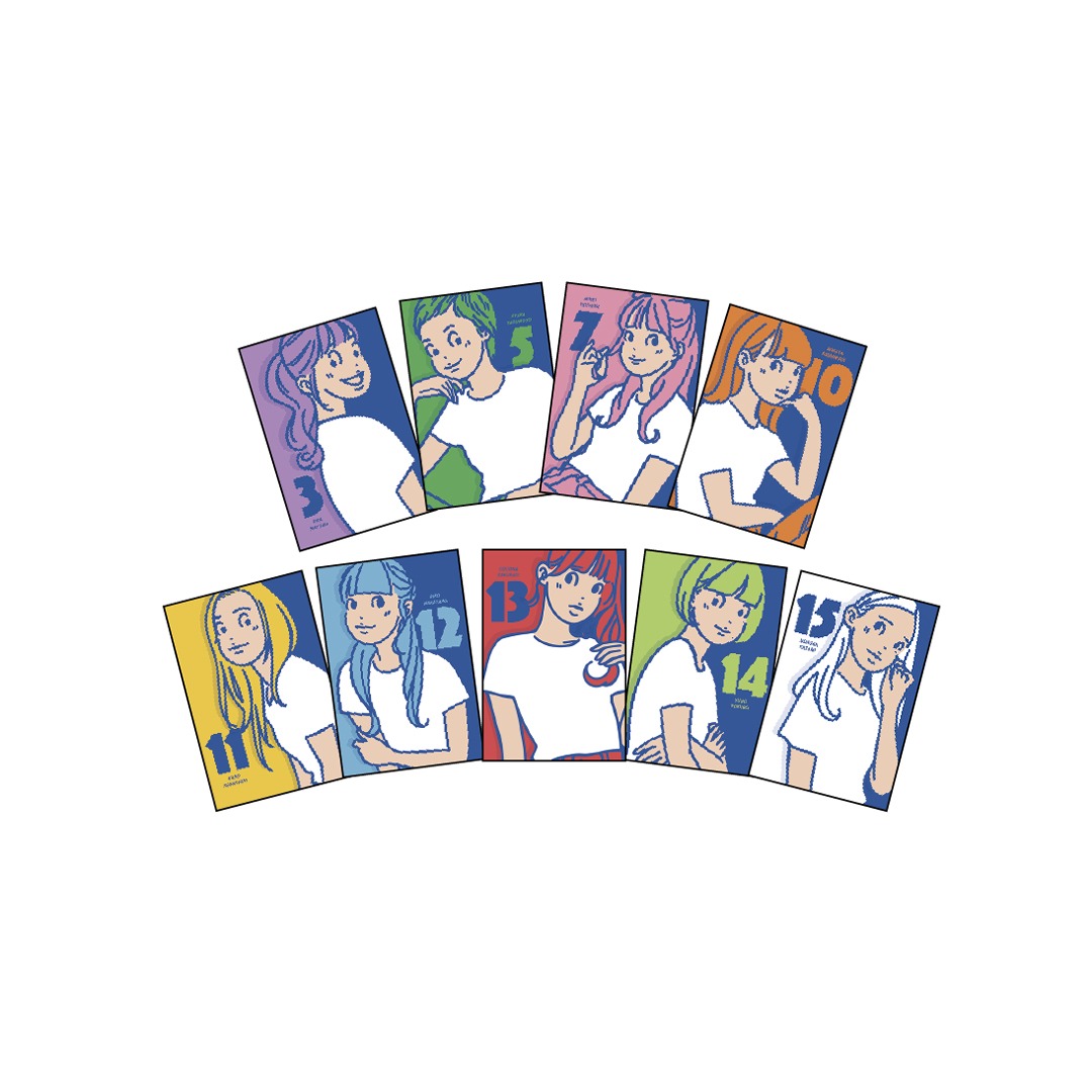 私立恵比寿中学「もっとエビ展 ～9 colors nude～」イラストカードセット