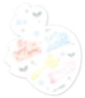 完全生産限定クリスマスプレゼントBOX盤に同梱されるメッセージカード。