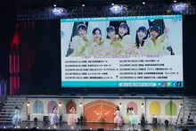 全国ホールツアーの開催をサプライズで知らされる超ときめき♡宣伝部。（写真提供：エイベックス）