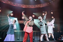 左から真山りか、柏木ひなた、安本彩花、星名美怜。