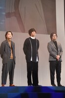 左から染谷将太、野田洋次郎（RADWIMPS）、陣内一真。