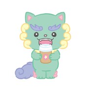 ヤヌカミ（與那城奨考案）。家の守り神のシーサー。なかなか家から出ない。(c) ’22 SANRIO 著作(株)サンリオ (c)LAPONE ENTERTAINMENT