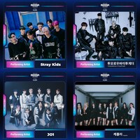 11月29日の「2022 MAMA AWARDS」に出演する4組。 (c) CJ ENM Co., Ltd, All Rights Reserved