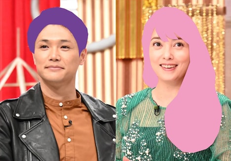 「ぐるぐるナインティナイン」の「勇気を出して…はじめての金髪ショー」よりもう中学生（左）、中山エミリ（右）。(c)日本テレビ