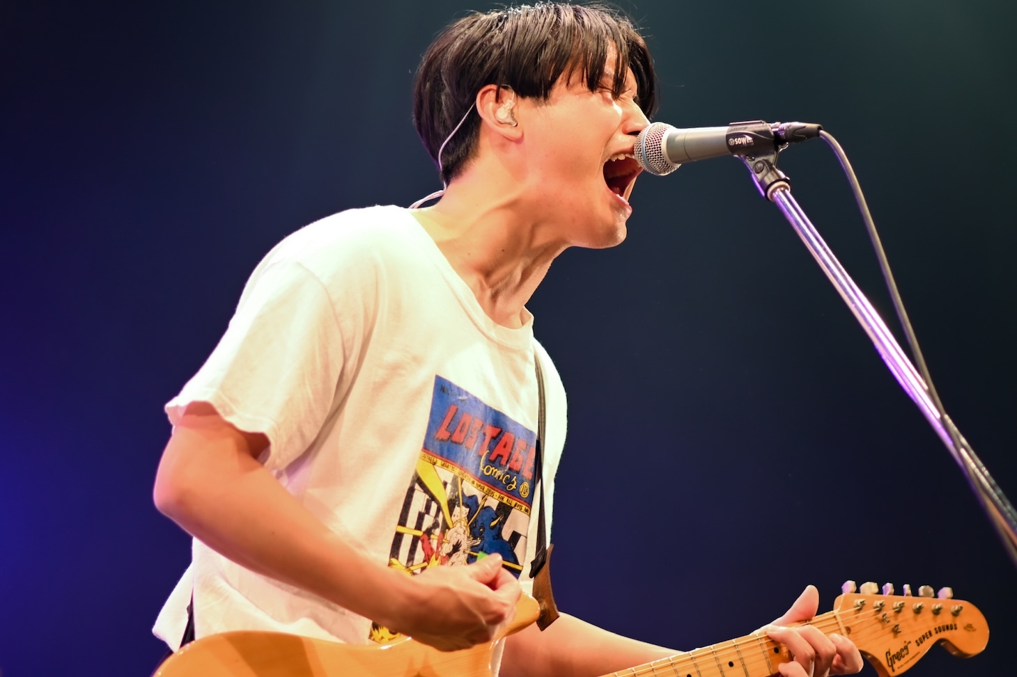 横山優也（Vo, G）（photo by Masanori Fujikawa）
