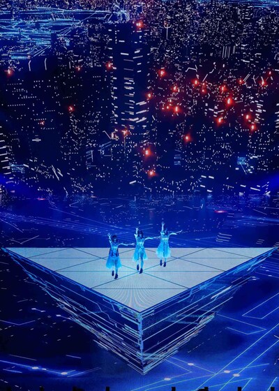 「Perfume LIVE 2021 [polygon wave]」より。（撮影：上山陽介）