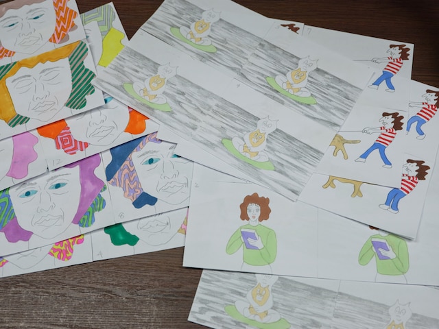 坂本慎太郎「ある日のこと（One Day）」MVのイラスト原画。