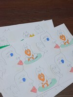 坂本慎太郎「ある日のこと（One Day）」MVのイラスト原画。