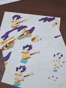 坂本慎太郎「ある日のこと（One Day）」MVのイラスト原画。