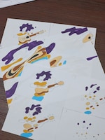 坂本慎太郎「ある日のこと（One Day）」MVのイラスト原画。