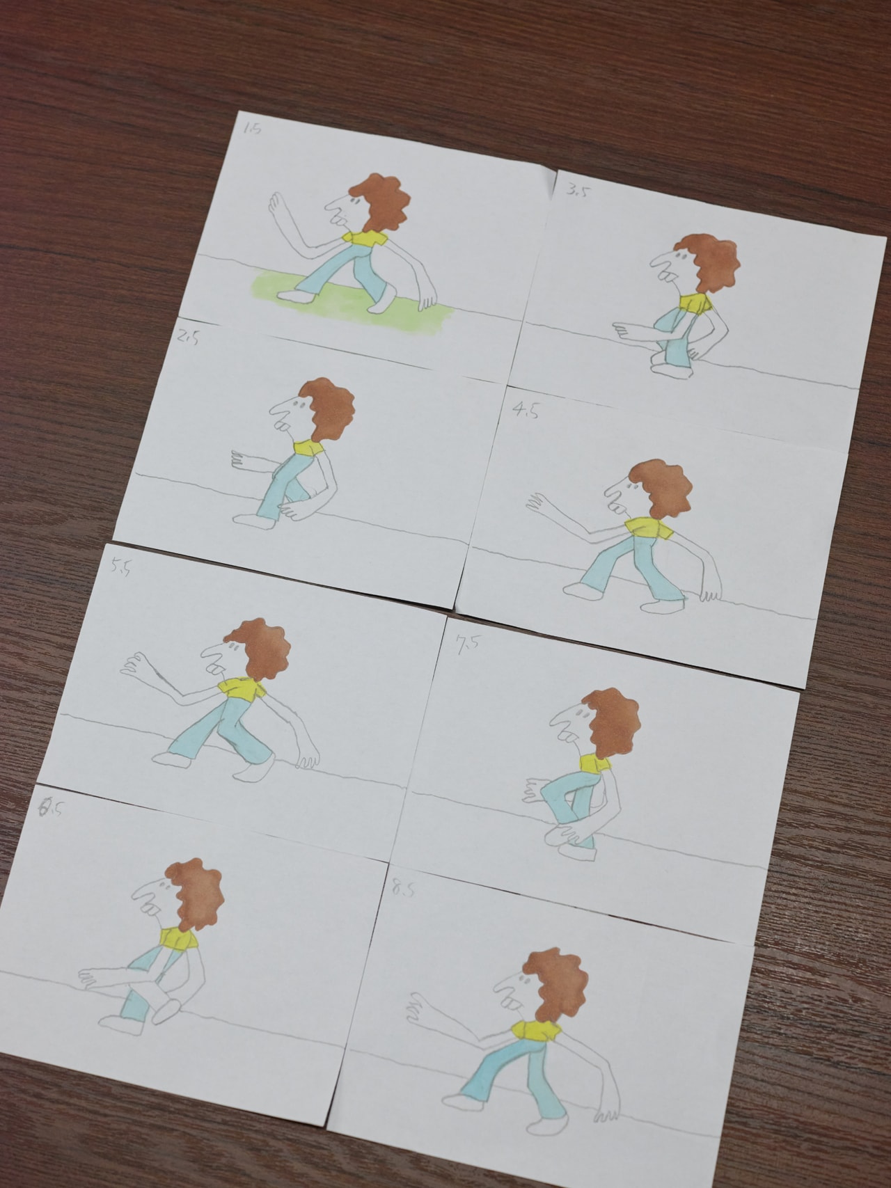 坂本慎太郎「ある日のこと（One Day）」MVのイラスト原画。