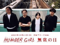 「NUMBER GIRL 無常の日」ビジュアル