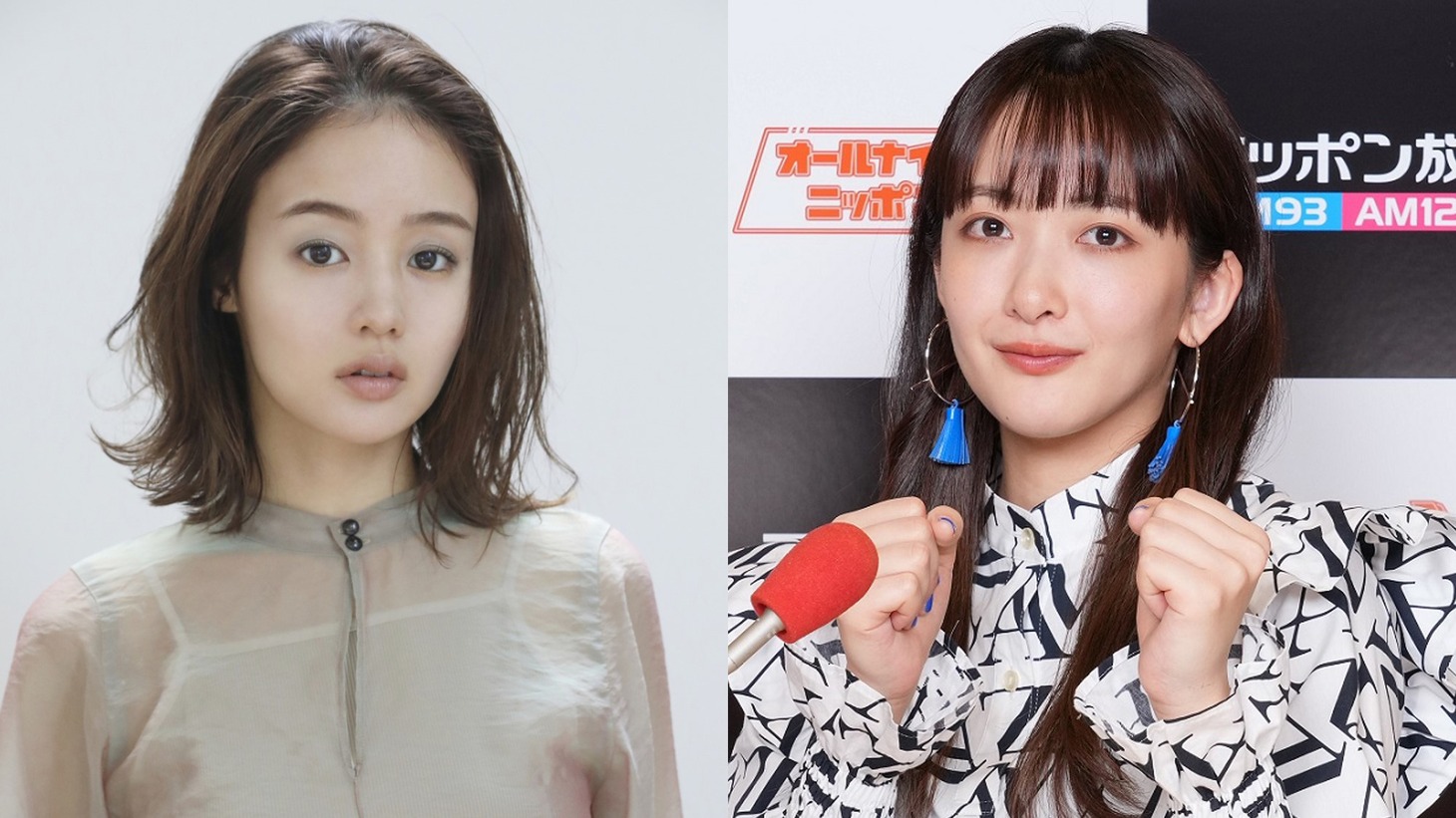 左から藤原さくら、長屋晴子（緑黄色社会）。