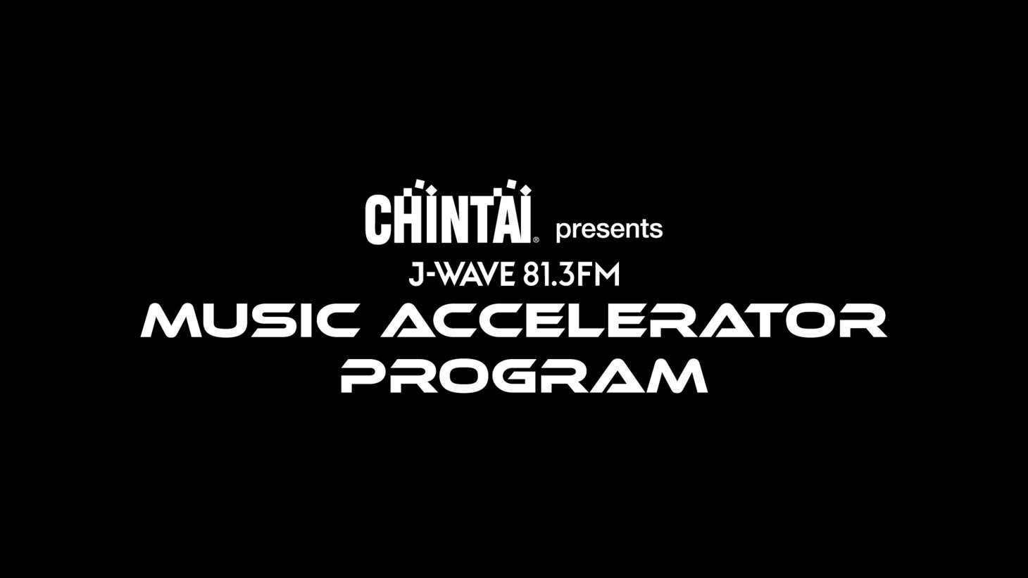 「CHINTAI presents J-WAVE MUSIC ACCELERATOR PROGRAM」ロゴ