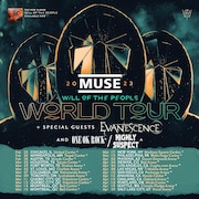 Muse「WILL OF THE PEOPLE WORLD TOUR 2023」フライヤー