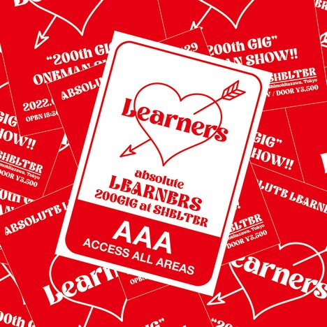 LEARNERS「Absolute LEARNERS 200GIG at SHELTER」ジャケット