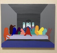 山田義孝（Vo）が描いた作品「LOOP」。