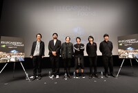 左から「ROCKIN’ON JAPAN」の山崎洋一郎編集長、木村太一監督、ELLEGARDEN。