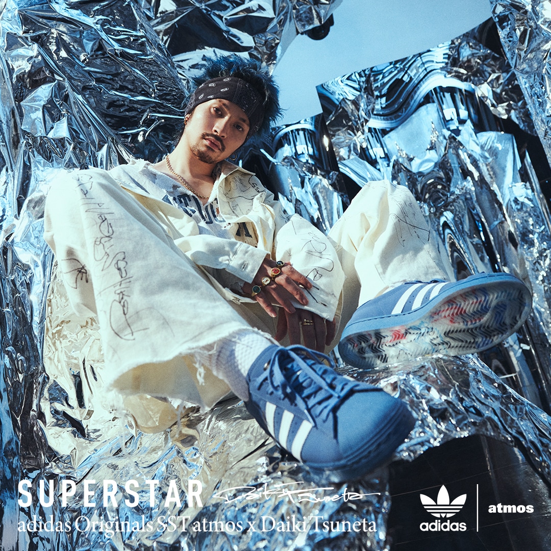 「adidas atmos SST DAIKI  TSUNETA」ビジュアル