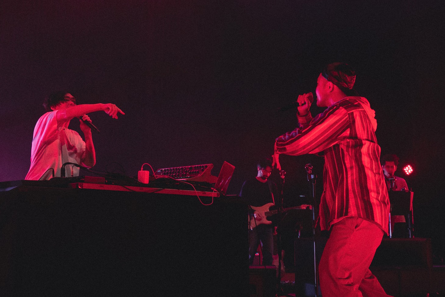 左からSTUTS、KMC。（Photo by Tatsuya Hirota）