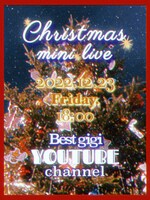 Best gigiのクリスマスライブ告知ビジュアル。