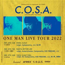 「C.O.S.A. ONE MAN LIVE TOUR 2022」ビジュアル