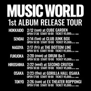 「ALI 1st Album Release Tour - MUSIC WORLD-」告知画像