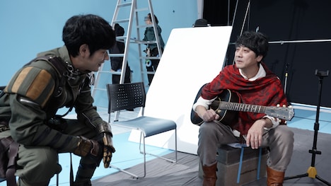 「ロマンシング サガ リ・ユニバース」テレビCM「4周年はミンサガ祭」編メイキング写真