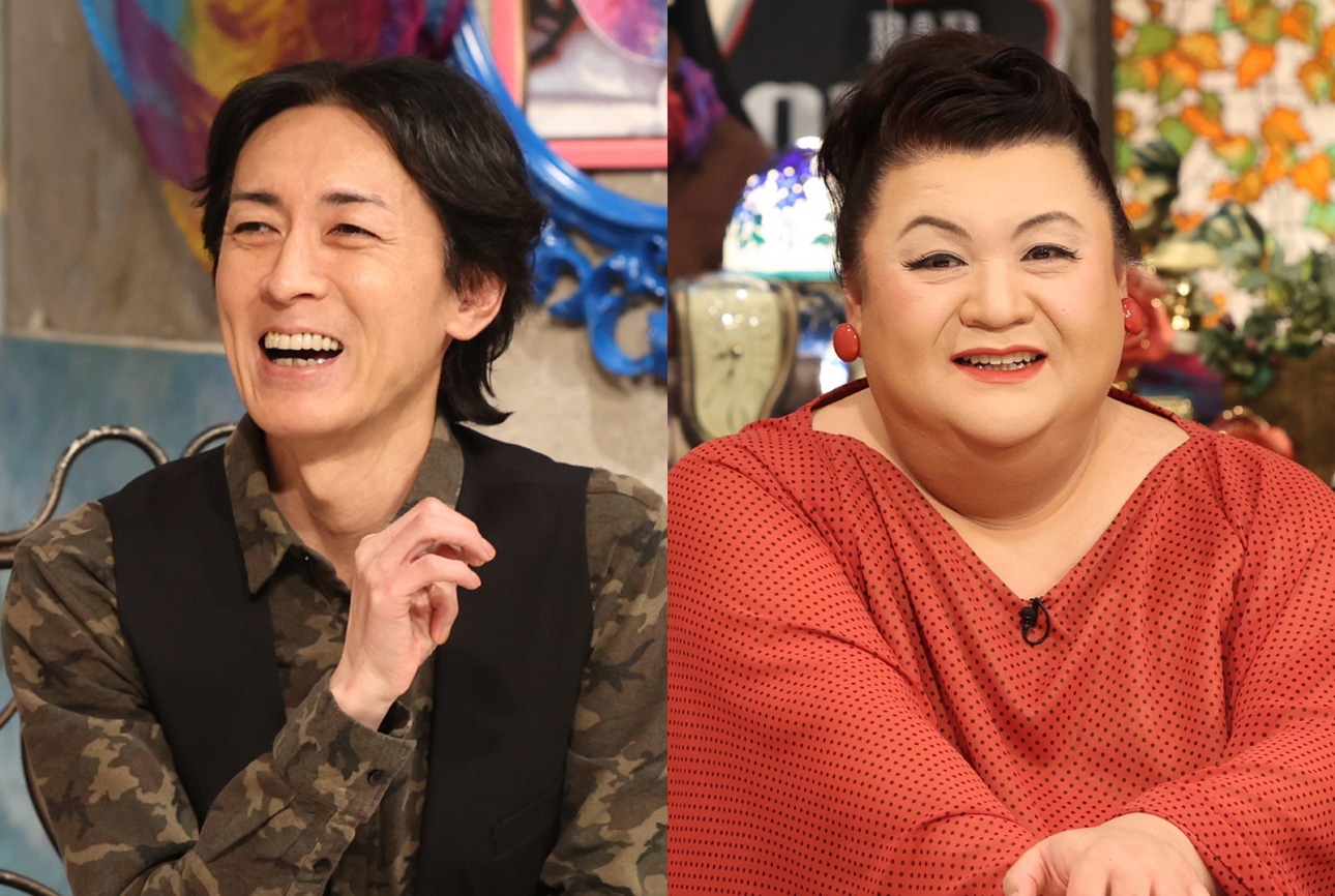 左から矢部浩之（ナインティナイン） 、マツコ・デラックス。(c)フジテレビ