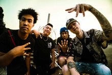 YUTO & DopeOnigiri「TRAPSTA（feat. Watson, rk bene baby & Choppa Capone）」ミュージックビデオより。