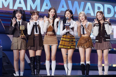 「Favorite New Artist」に選出されたIVE。 (c)CJ ENM Co., Ltd, All Rights Reserved