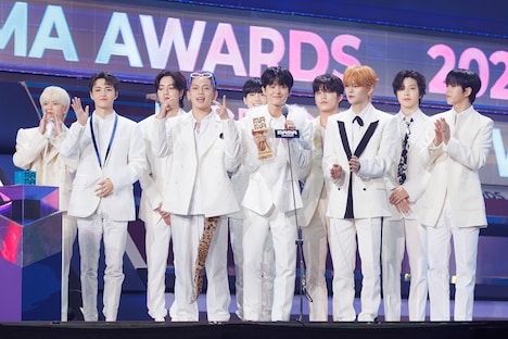 「WORLDWIDE FANS' CHOICE」に選出されたTREASURE。 (c)CJ ENM Co., Ltd, All Rights Reserved